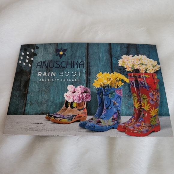 Anuschka Tall Rain Boots in Vintage Bouquet Size 9/10 - Picture 8 of 11